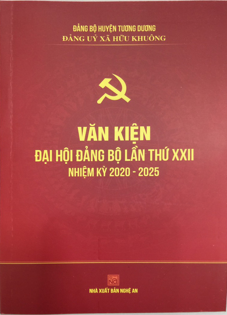 VĂN KIỆN ĐẠI HỘI ĐẢNG BỘ LẦN THỨ XXII NHIỆM KỲ 2020 - 2025